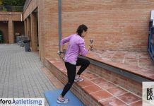 Ejercicios de fuerza: Step-up con mancuernas