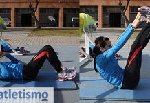 Ejercicios de fuerza: abdominales en V