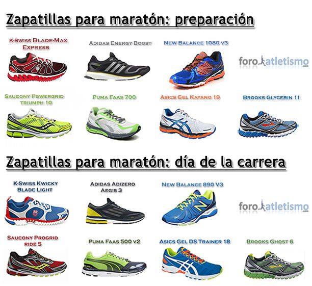 carga cascada lengua Zapatillas para maratón - Foroatletismo.com