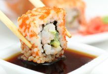 Nutrición sana: sushi