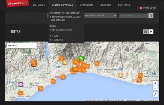 movescount rutas