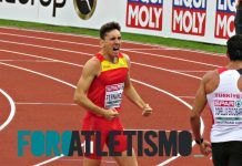 Sergio Fernández, subcampeón de Europa de 400 metros vallas
