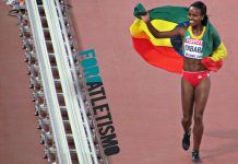 Genzebe Dibaba bate el récord mundial de 2.000 en Sabadell