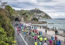 Azmeraw Bekele y Marta Esteban se imponen en la Media de Donosti fotos media maratón donostia