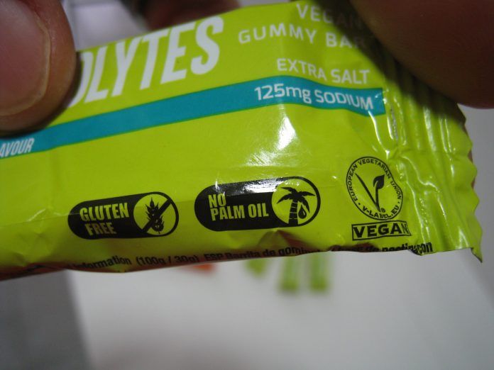 226ERS Vegan Gummy Bar Electrolytes Etiquetas