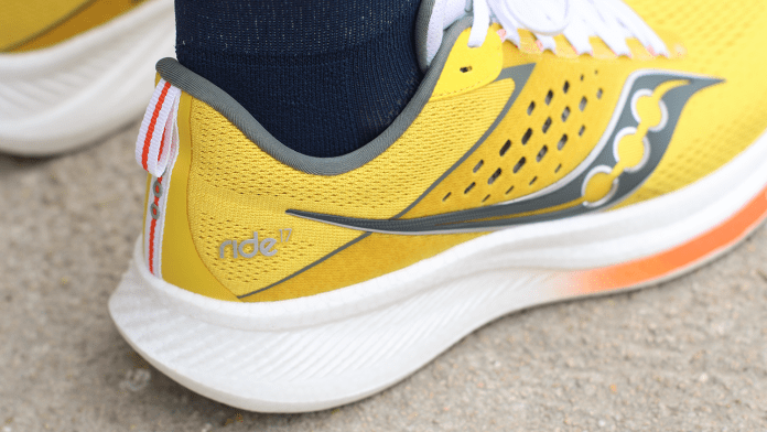 Saucony Ride 17 Talon upper