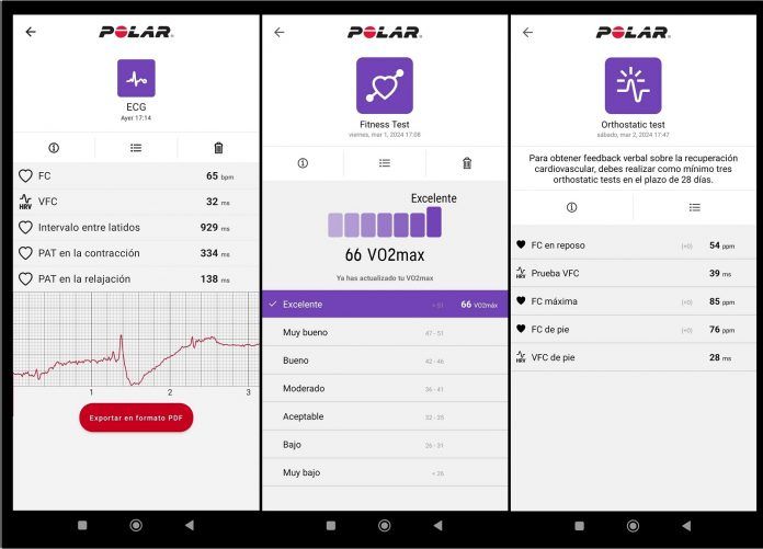 Polar Vantage V3 App Tests