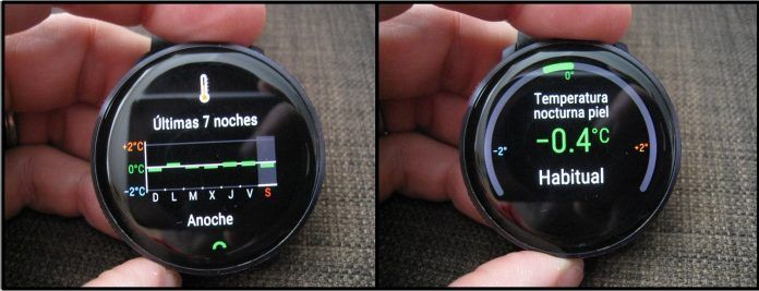 Polar Vantage V3 Widget Temperatura