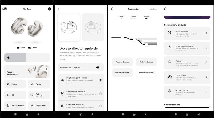 Bose Ultra Open Earbuds App Configuracion