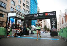 Diego García Carrera lleva a la élite mundial de la marcha a la Gran Vía madrileña